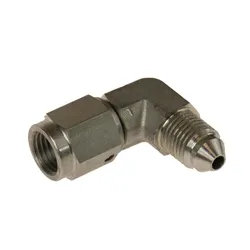 Motamec -3AN Male to Female 90 Degree Swivel Stainless Steel Brake Fitting