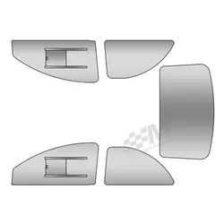 Vauxhall Corsa B Polycarbonate Window Kit + Sliders CLEAR - Plastic Perspex Type