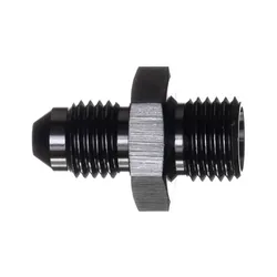 Motamec AN -4 AN4 JIC to M12x1.25 Metric Thread Alloy Fitting Adapter Black