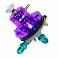 Sytec 1:1 Adjustable Motorsport Fuel Pressure Regulator 22-90Psi JIC6-JIC6 Purple MSV003P
