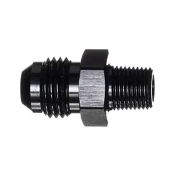 Motamec AN -6 AN6 JIC to 1/8" NPT Straight Aluminium Alloy Fitting Adapter Black