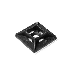 Cable Tie 2-Way Mounting Cradle Self Adhesive Zip Ties Base Saddle 25mm 100-Pack