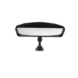 LIFELINE Sports Car Mirror, Centre Mount, Convex Lens, Black, 75mm Stem