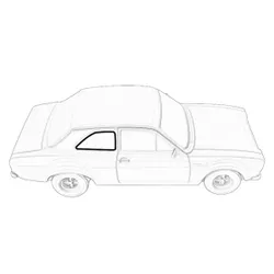 NEW For Ford Escort Mk1 Rear Quarter Window Seal Rubber PAIR