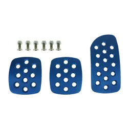 Motamec Alloy Pedals Extension Plates Set - Aluminum Pedal Pad Kit - BLUE