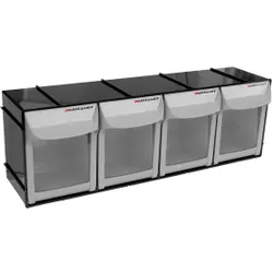Motamec Modular Tilt Bin System Parts Storage Wall Compartment Bins X-Large 4x1