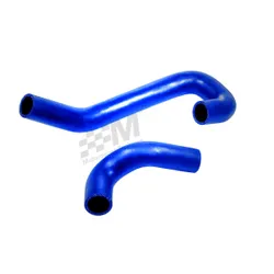 Escort Mk2 Vauxhall XE Red Top Bottom BLUE Radiator Silicone Hoses Water Pipes