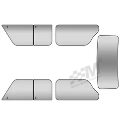 Classic Mini Mk1 Polycarbonate Window Kit Clear - Plastic Perspex Type