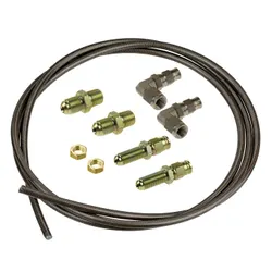 Brake Line Kit for 1/8 NPT Wilwood Caliper -3 JIC Aeroquip Pipe Hose Fittings
