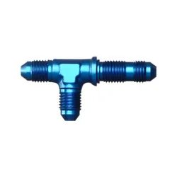 Motamec AN JIC -4 AN4 Bulkhead Tee On Run T-Piece Alloy Fitting Adapter