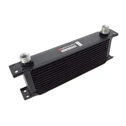Motamec Oil Cooler 13 Row - 235mm Matrix - 5/8 BSP - Black Alloy