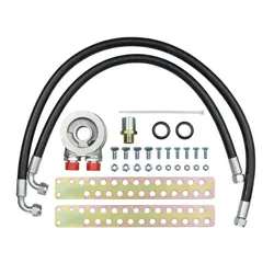 Ford Escort Mk1 Mk2 X-Flow Oil Cooler Fitting Kit Rubber Hose - 1/2