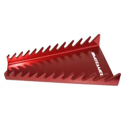 Motamec Alloy Spanner Rack - 12pc Wrench Storage Holder Red Anodized