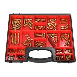 Motamec IMPERIAL Brake Fitting Assortment Kit -3 AN JIC 145+ Set Case Aeroquip