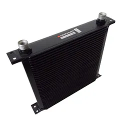 Motamec Oil Cooler 34 Row - 235mm Matrix - 5/8 BSP - Black Alloy