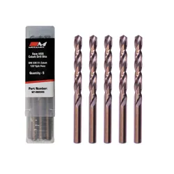 Motamec 8mm x 5 Pack Cobalt M35 HSS Drill Bits Set High Quality DIN338 Bit box