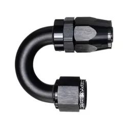 Motamec AN -10 AN10 JIC 180 Degree Swivel Hose End Alloy Fitting Fuel Oil Black