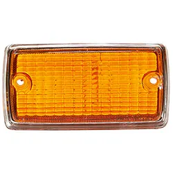 Ford Escort MK1 Front Indicator Lamp Light Lens Amber Orange Chrome Surround