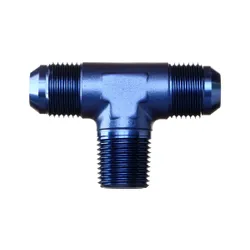 Motamec AN JIC -10 AN10 To 1/2" NPT Flare Tee On Branch Alloy Adapter Fitting