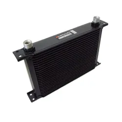 Motamec Oil Cooler 25 Row - 235mm Matrix - 5/8 BSP - Black Alloy