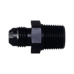 Motamec AN -6 AN6 JIC to 3/8" NPT Straight Aluminium Alloy Fitting Adapter Black