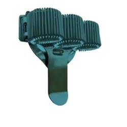 Blue Coloured Pen / Pencil Spring Clip TREBLE with Pocket Clip