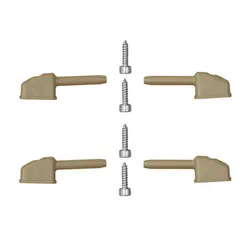Escort Mk1 Mk2 Sun Visor Mounting Clips / Brackets & Screws - Car Set