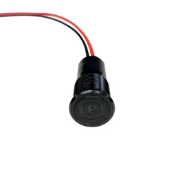 Parking Brake - 14mm - Red - LED Dash Indicator Light