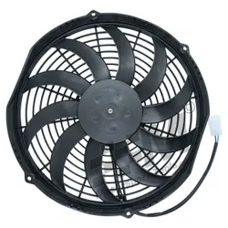 Radiator Spal Fan 12 For Alloy Radiator Slim Line Push Blow - VA10-AP10/C-61S