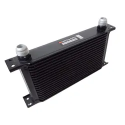 Motamec Oil Cooler 19 Row - 235mm Matrix -12 AN JIC - Black Alloy