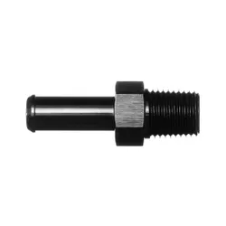 Motamec 1/4 NPT Male to AN6 3/8in BSP Push On Straight Adapter Alloy Fitting Black