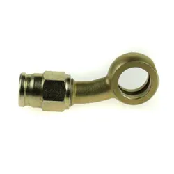 Motamec Brake Fitting 20° Side Banjo 3/8 or M10 Bolt > -3 Teflon Hose Aeroquip