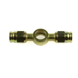 Motamec Brake Fitting Long Twin Straight Banjo 3/8 or M10 Bolt > -3 Teflon Hose