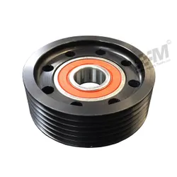 Duratec / Zetec Engine Lightweight Alloy Auxillary Idle Pulley 5 Groove - Black