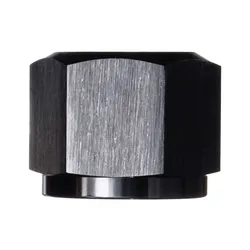 Motamec AN JIC -8 AN8 Female Alloy Cap with O-Ring Seal Fitting Oil Fuel Black