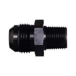 Motamec AN -12 AN12 JIC to 1/2" NPT Straight Aluminium Alloy Fitting Adapter Black