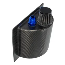 Motamec Carbon Fibre Oil Catch Tank 1 Litre CarbonFibre Short Version + Breather
