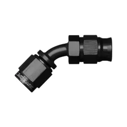 Motamec AN JIC -3 AN3 45 Degree Teflon PTFE Hose Fitting End Alloy Fuel Oil Black