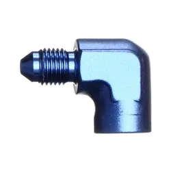 Motamec AN JIC -3 AN3 to 1/8" NPT Forged 90 Degree Male to Female Adapter