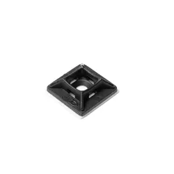 Cable Tie 2-Way Mounting Cradle Self Adhesive Zip Ties Base Saddle 19mm 100-Pack