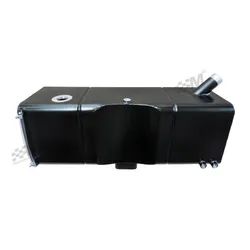 Escort Mk1 Mk2 Classic Works Type Alloy Fuel Tank 12g Baffled - Black - C Pillar Filler