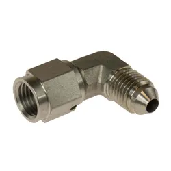 Motamec -4AN Male to Female 90 Degree Swivel Stainless Steel Brake Fitting