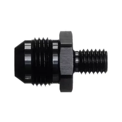Motamec AN -8 AN8 JIC to M10x1.50 Metric Thread Alloy Fitting Adapter Black