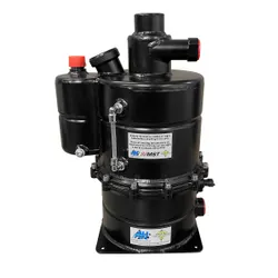 AH Fabrications Millington Black Split 1.5 Gall Alloy Dry Sump Tank With Oil Level