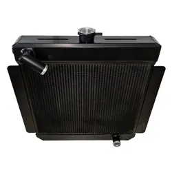 Escort Mk1 Mk2 Alloy Radiator Big Header YB Cosworth Millington Engine - Black