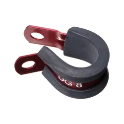 Motamec AN -8 AN8 12.7mm ID Cushioned P Clip Hose Clamp Rubber Aluminium