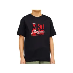 Kids T-shirt - MK1 Design – Black 5-6 Years Old