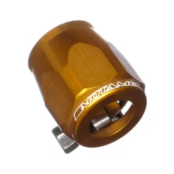 Motamec 17mm AN8 Fuel Hose Clamp End Finisher Hex Head Jubilee Alloy GOLD