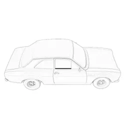 NEW For Ford Escort Mk1 Door Glass Seal Inner Internal Replacement - 2 Door