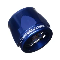 Motamec 40mm AN20 Fuel Hose Clamp End Finisher Hex Head Jubilee Alloy BLUE